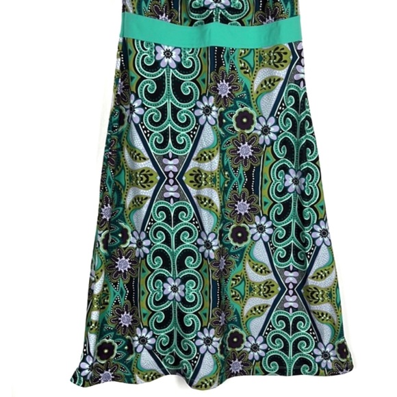 Prana Amaya Floral Print Racer Back Dress Sz:M - Picture 4 of 10